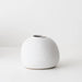 Kenji Bulb Vase White Sand 16cm - Set of 2