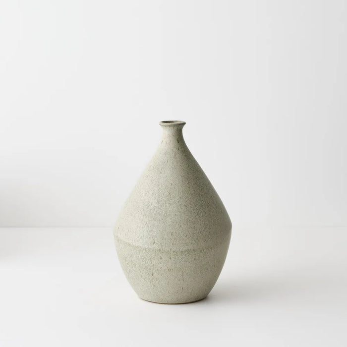 Kenji Stipple Vase Lichen 29cm - Set of 2