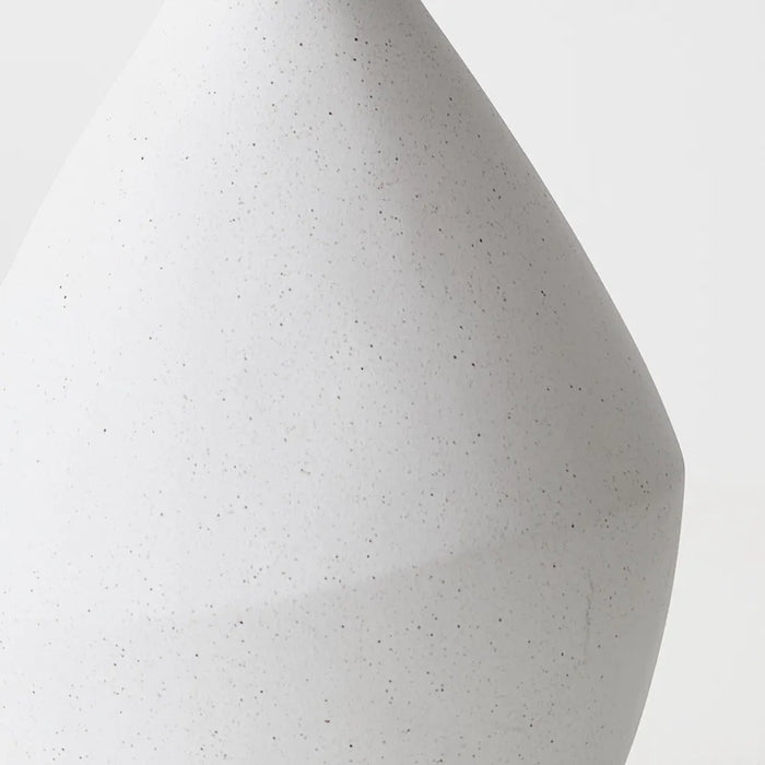 Kenji Stipple Vase White Sand 29cm - Set of 2