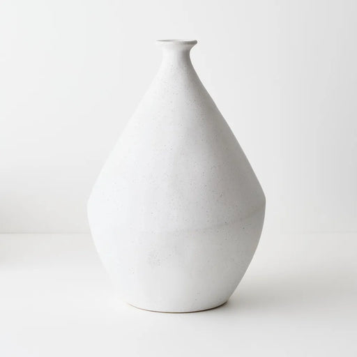 Kenji Stipple Vase - White Sand 44cm