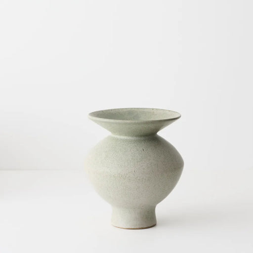 Kenji Flared Vase Lichen 22cm - Set of 2