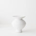 Kenji Flared Vase White Sand 22cm - Set of 2