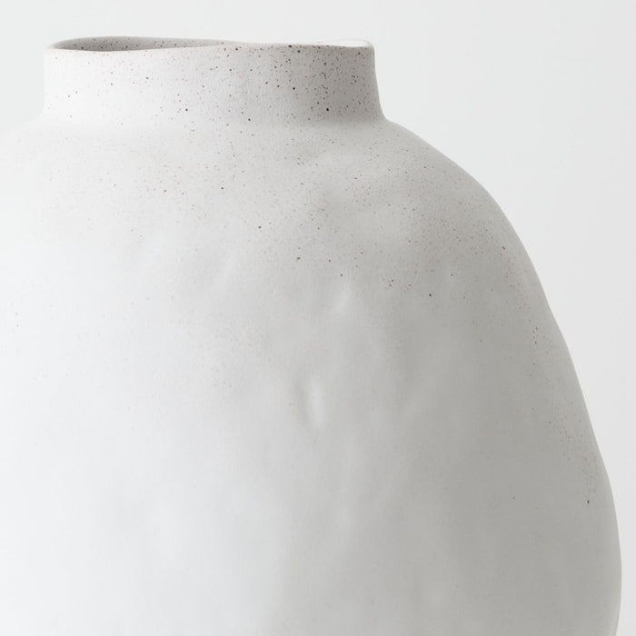 Kenji Vase 40cm White Sand - FLORA DESIGNS