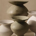 Kenji Flared Vase 33cm Lichen - Pack of 2 - FLORA DESIGNS