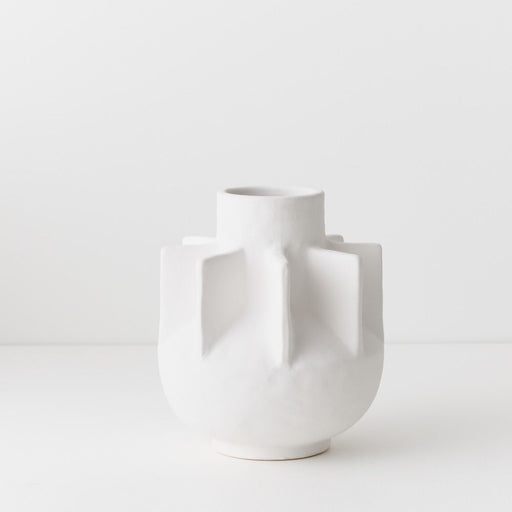 Motala Vase 19cm Arctic White - Pack of 2 - FLORA DESIGNS