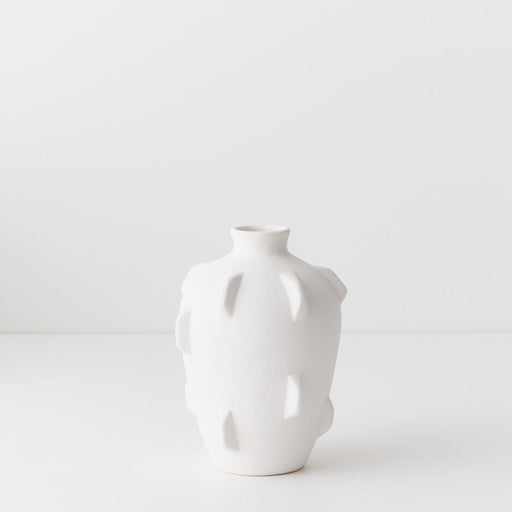 Trapani Vase 18cm Arctic White - Pack of 2 - FLORA DESIGNS