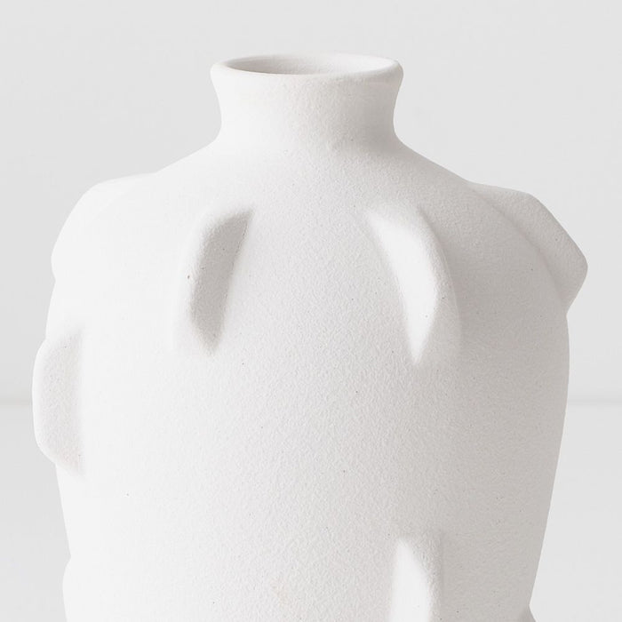 Trapani Vase 18cm Arctic White - Pack of 2 - FLORA DESIGNS
