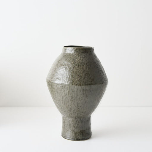 Natsuka Vase 33cm Dark Olive - FLORA DESIGNS