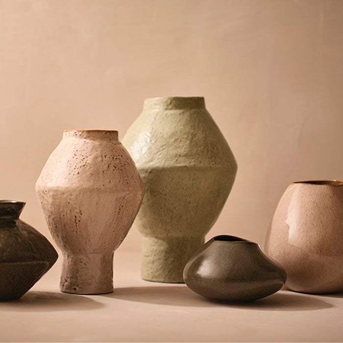 Natsuka Vase 33cm Almond - FLORA DESIGNS