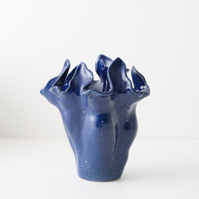 Mesa Vase 27cm Marine - FLORA DESIGNS