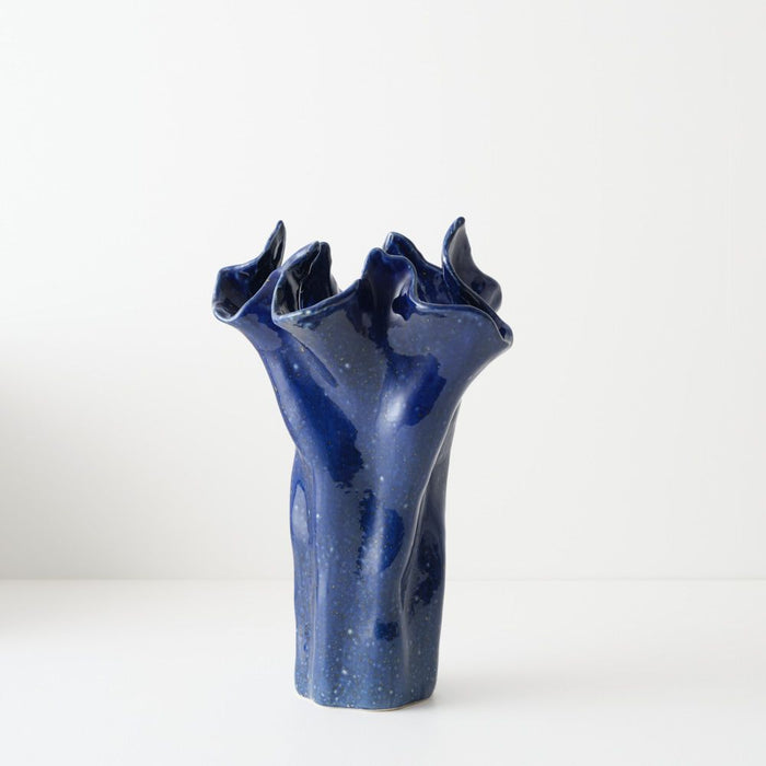 Mesa Vase 36cm Marine - FLORA DESIGNS