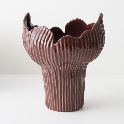 Fjord Vase 31cm Bordeaux - Pack of 12 - FLORA DESIGNS