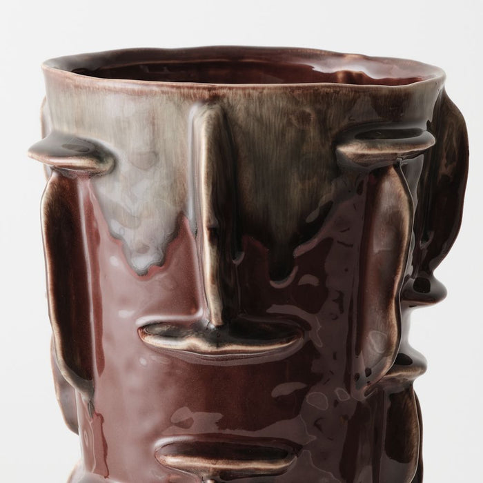 Kaito Vase 40cm Bordeaux - FLORA DESIGNS