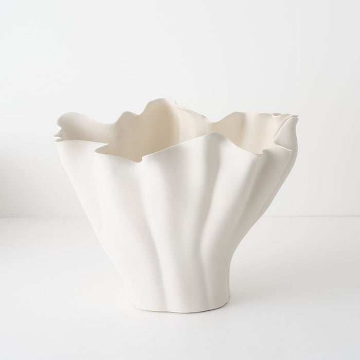 Lysia Vase 41cm White - FLORA DESIGNS