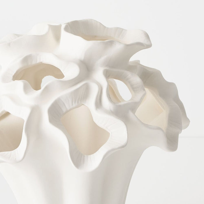 Avenia Vase 27cm White - FLORA DESIGNS