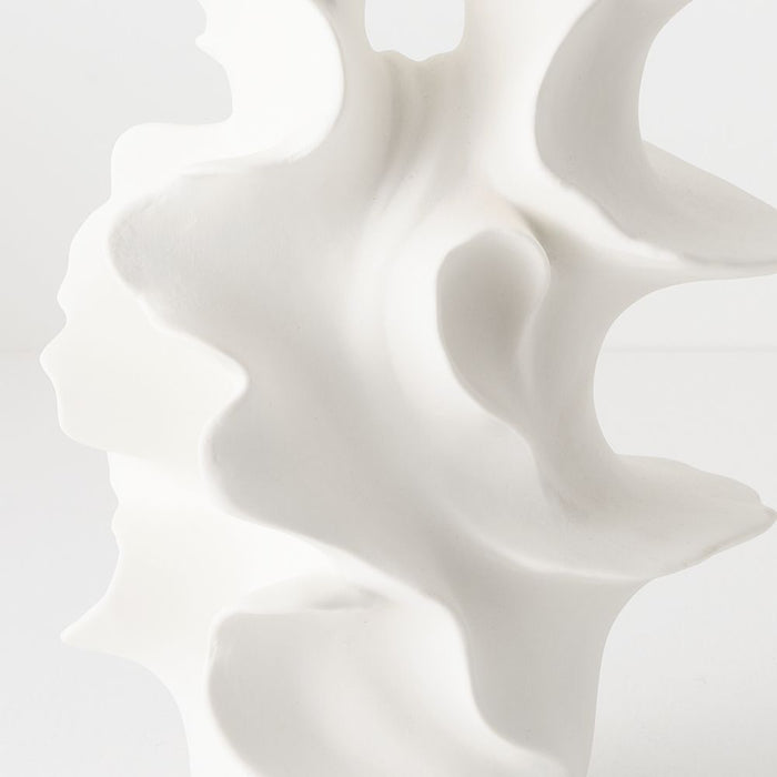 Eveline Vase 26cm White - FLORA DESIGNS
