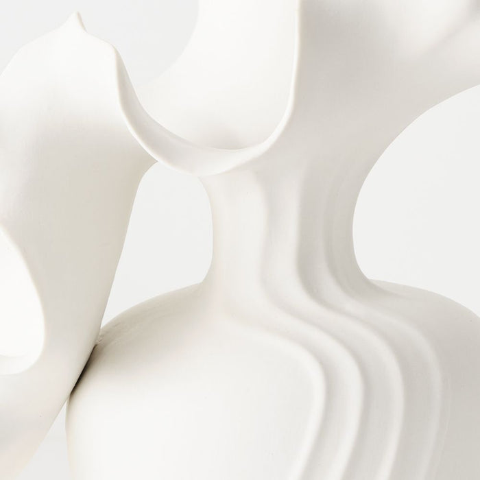Elaria Vase 28cm White - FLORA DESIGNS