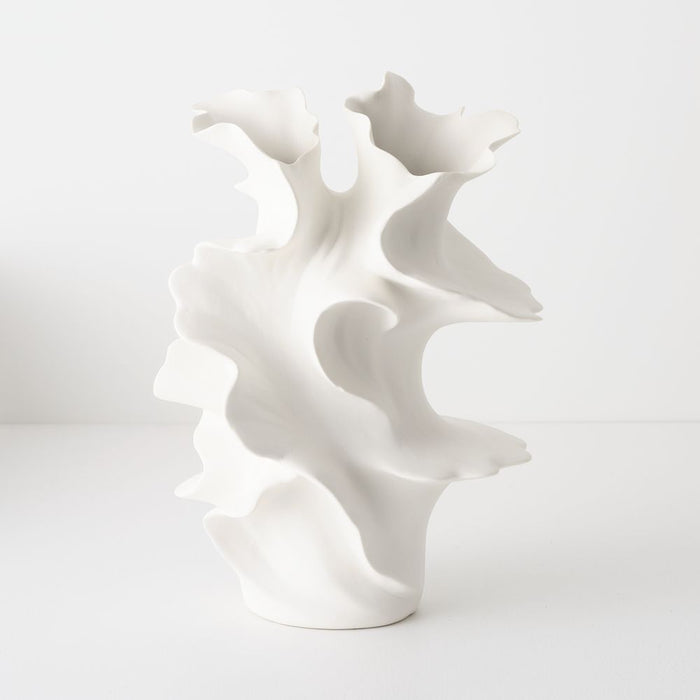 Eveline Vase 37cm White - FLORA DESIGNS