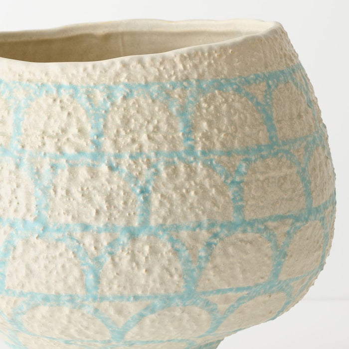 Aurora Pot 35cm Duck Egg - FLORA DESIGNS