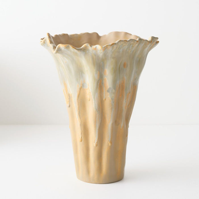 Tide Vase 31cm Saffron - FLORA DESIGNS