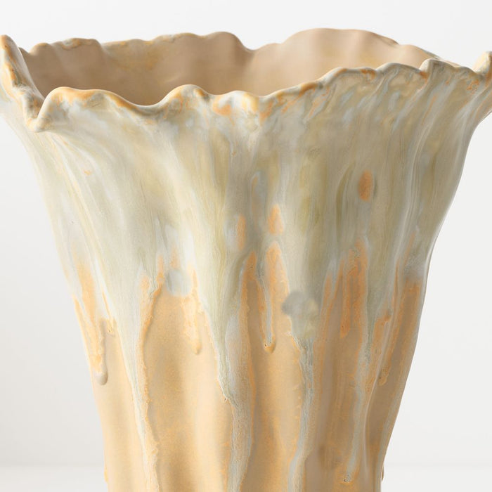 Tide Vase 31cm Saffron - FLORA DESIGNS