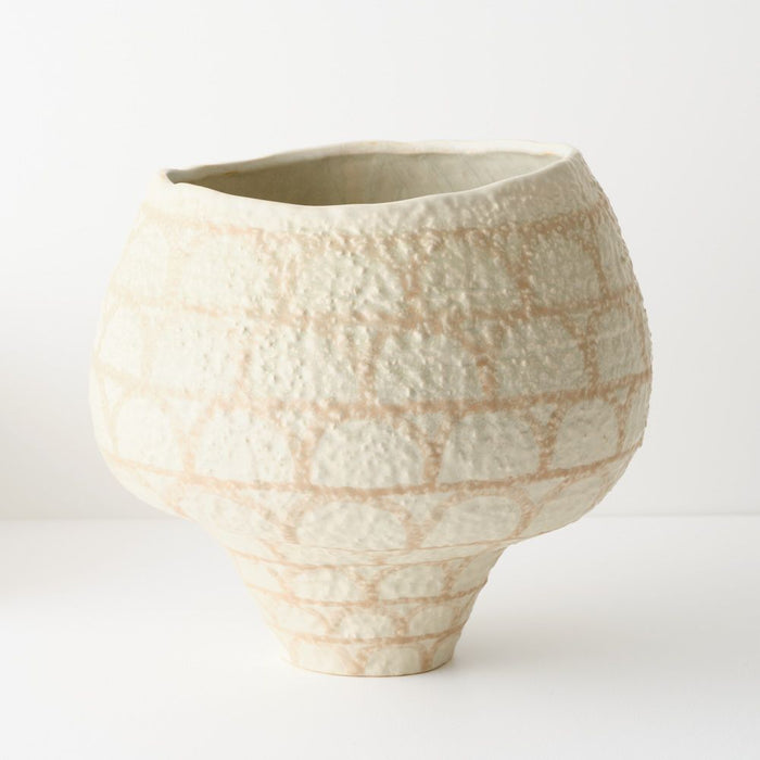 Aurora Pot 35cm Sand - FLORA DESIGNS