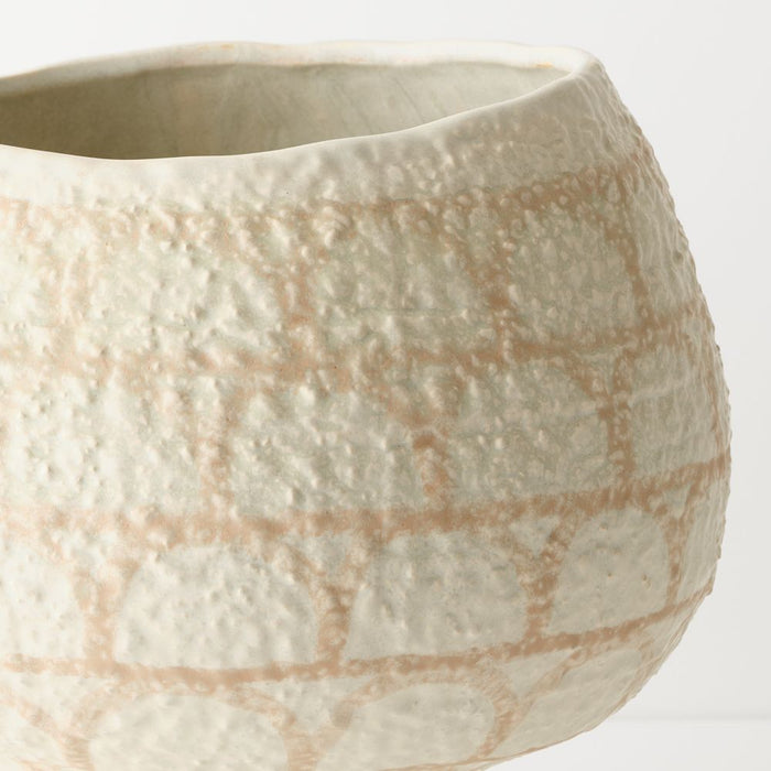 Aurora Pot 35cm Sand - FLORA DESIGNS