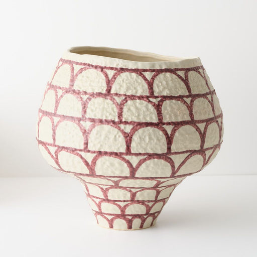 Aurora Pot 35cm Merlot - FLORA DESIGNS