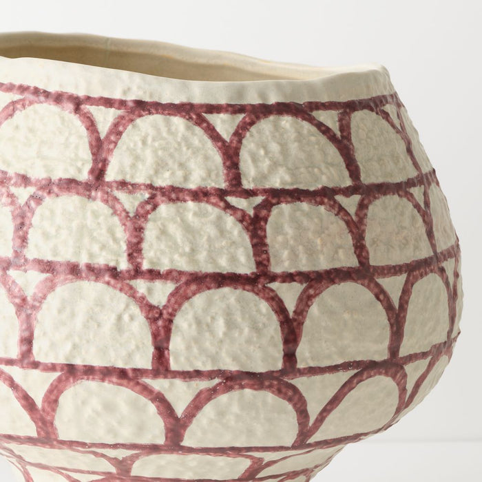 Aurora Pot 35cm Merlot - FLORA DESIGNS