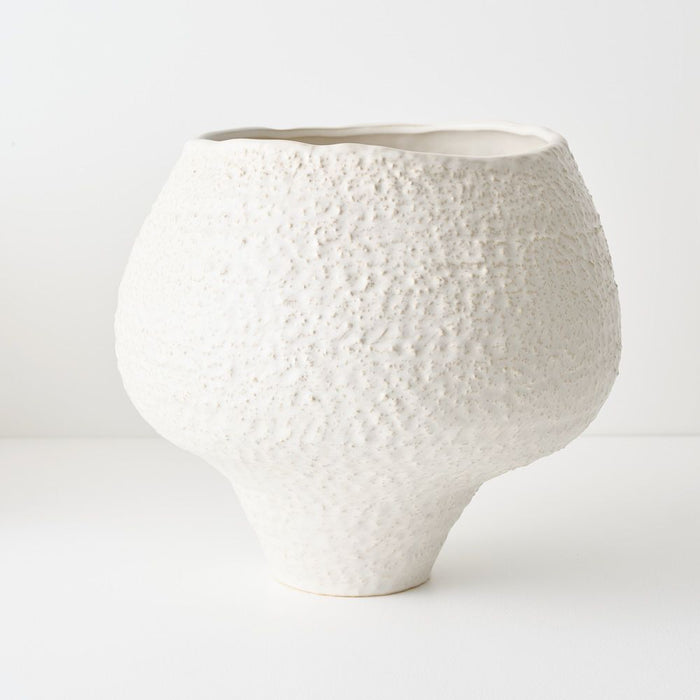 Aurora Pot 35cm White - FLORA DESIGNS