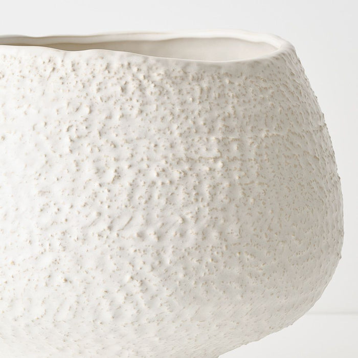 Aurora Pot 35cm White - FLORA DESIGNS