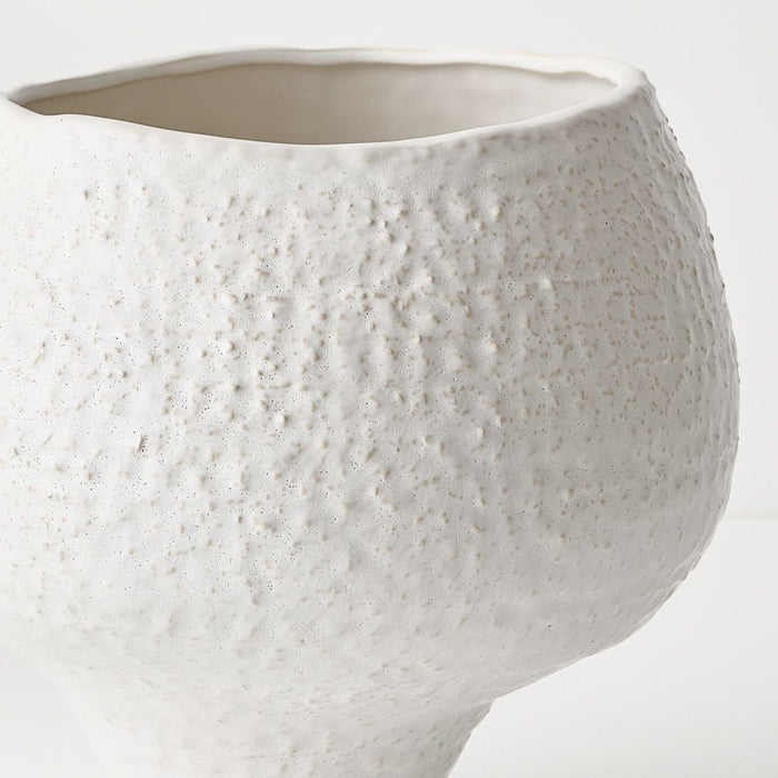 Aurora Pot 26cm White - FLORA DESIGNS