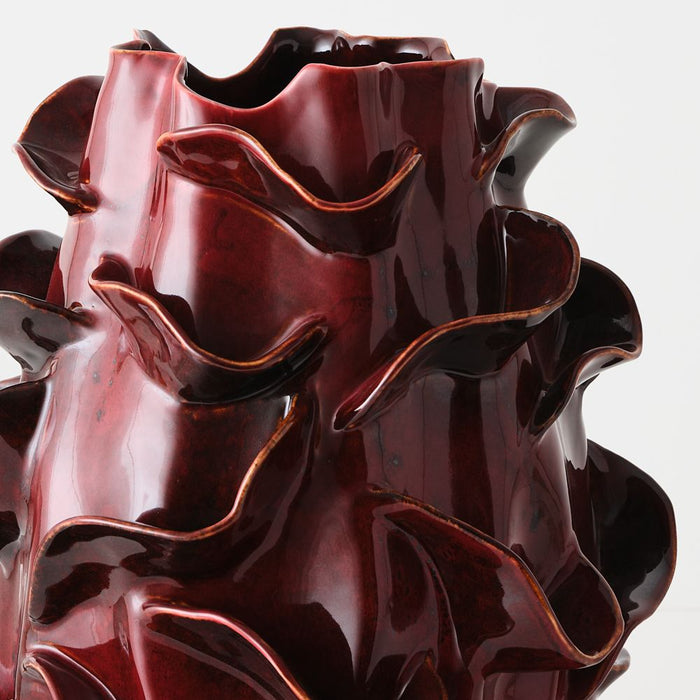 Ondine Vase 34cm Bordeaux - FLORA DESIGNS