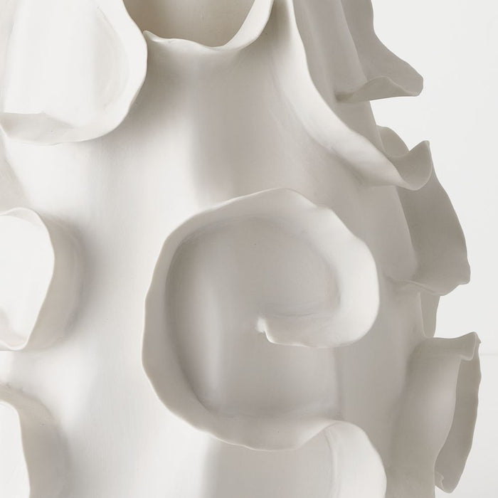 Ondine Vase 34cm White - FLORA DESIGNS