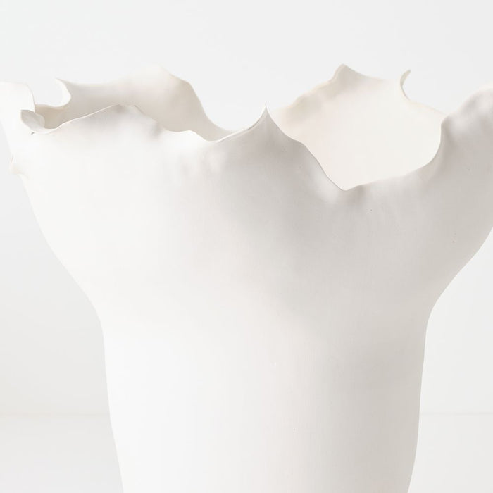 Lucienne Vase 39cm White - FLORA DESIGNS