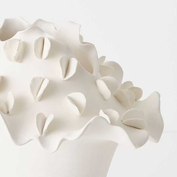 Elire Vase 29cm White - FLORA DESIGNS