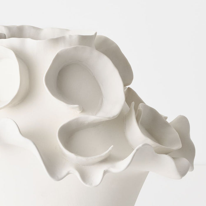 Elire Vase 30cm White - FLORA DESIGNS