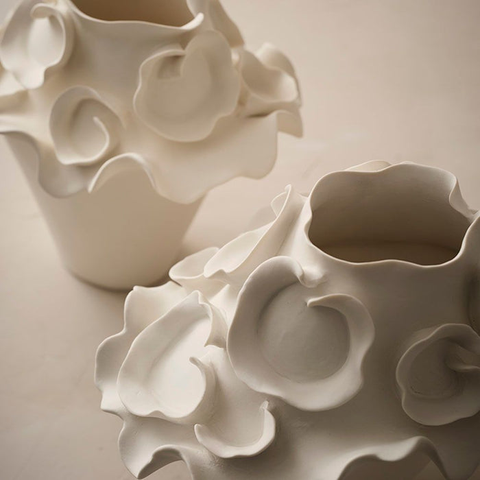 Elire Vase 30cm White - FLORA DESIGNS