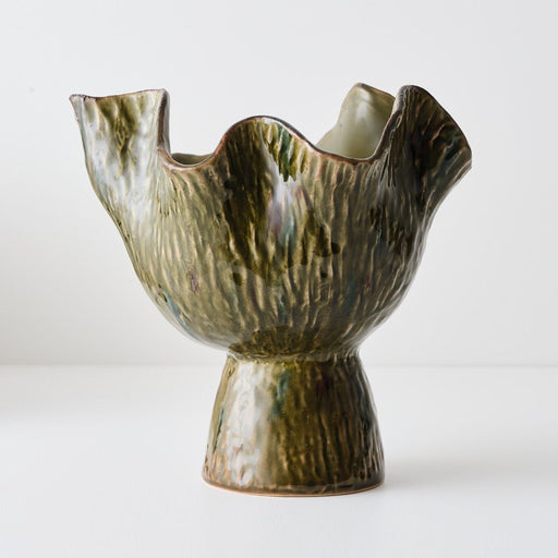 Gathered Vase 29cm Frond - Pack of 12 - FLORA DESIGNS