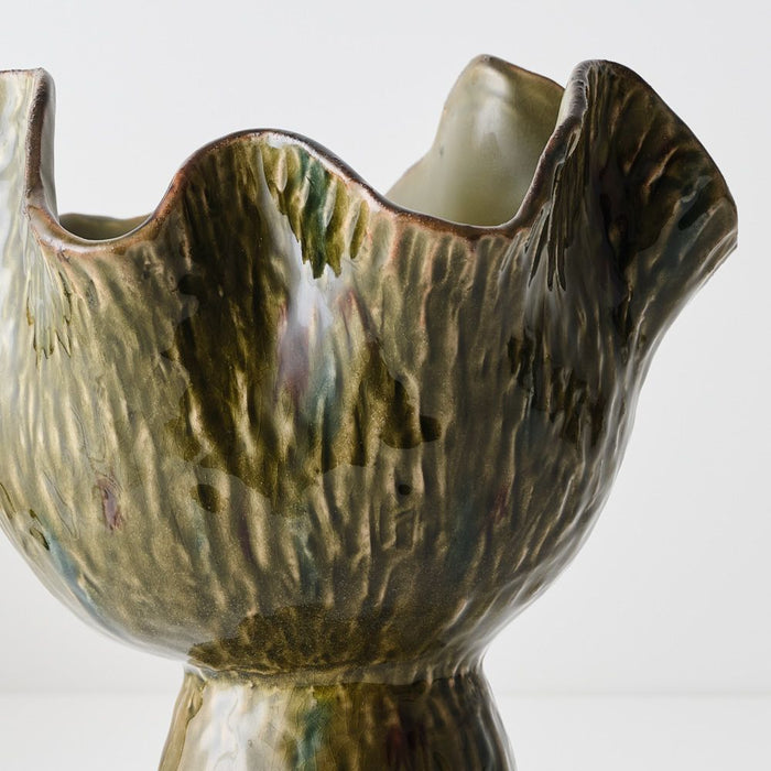 Gathered Vase 29cm Frond - Pack of 12 - FLORA DESIGNS