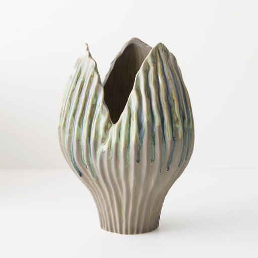 Vale Vase 30cm Leaf - Pack of 12 - FLORA DESIGNS