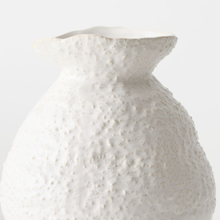 Elio Vase 27cm White - FLORA DESIGNS