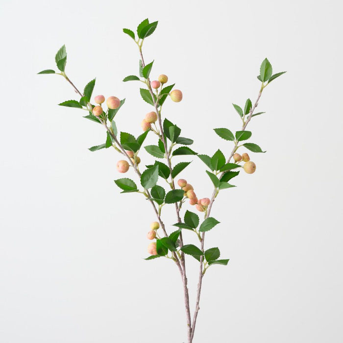 Artificial Crabapple Spray 62cm Pink Green - Pack of 12 - FLORA DESIGNS