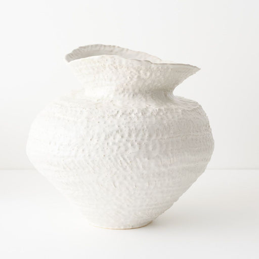 Elio Pot 36cm White - FLORA DESIGNS