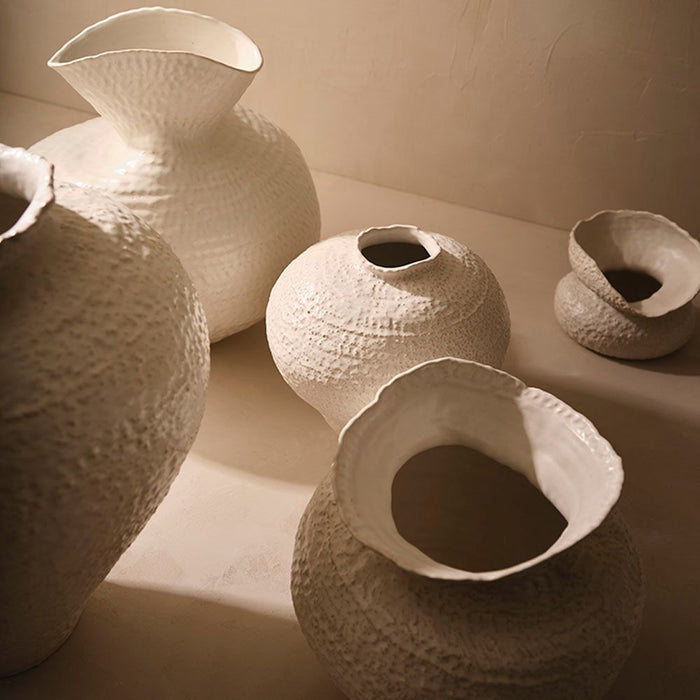 Elio Pot 36cm White - FLORA DESIGNS