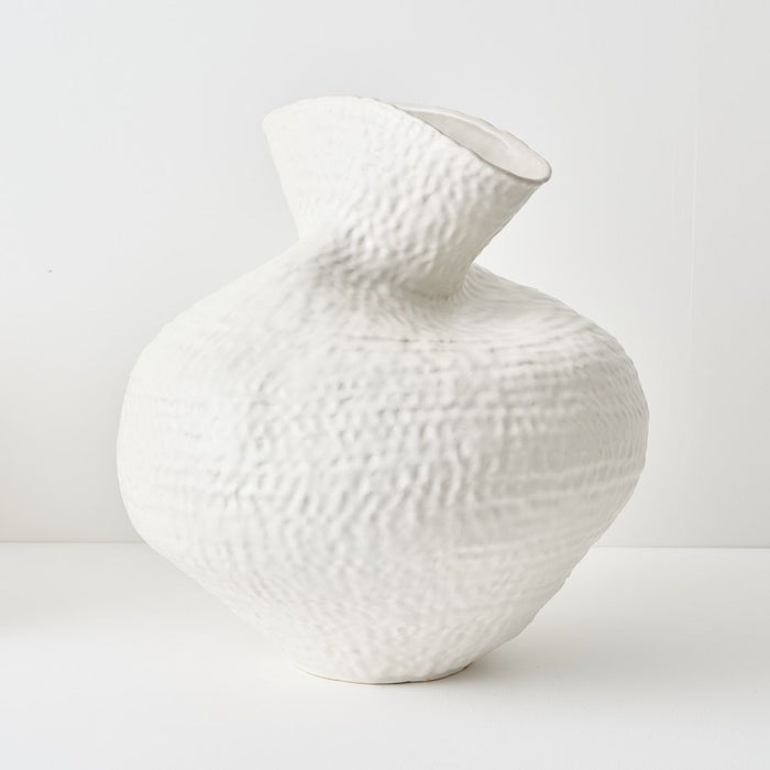 Isola Pot 47cm White - FLORA DESIGNS