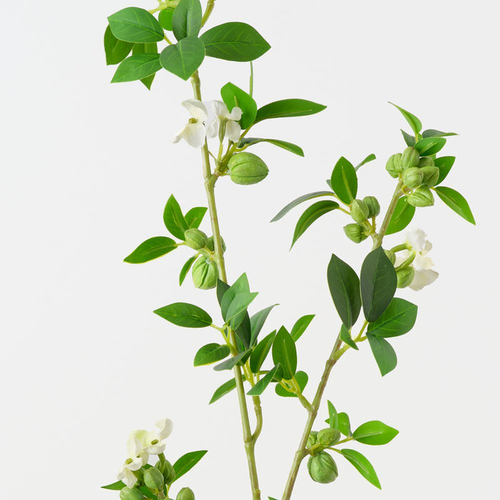 Artificial Blossom Bud Spray 104cm Green White - Pack of 12 - FLORA DESIGNS