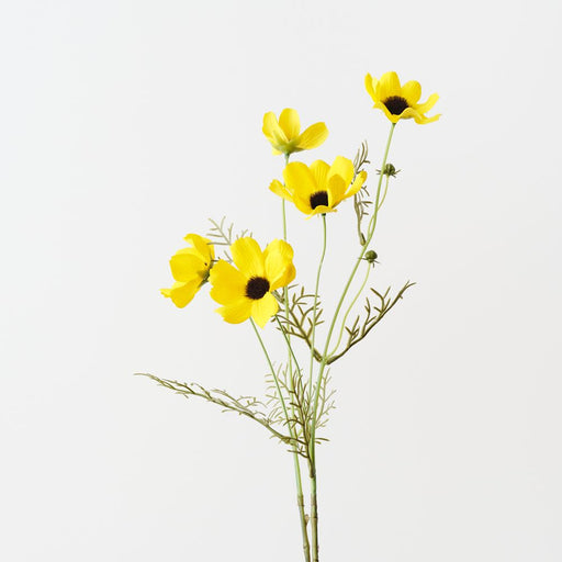 Artificial Cosmos Spray 68cm Yellow - Pack of 12 - FLORA DESIGNS