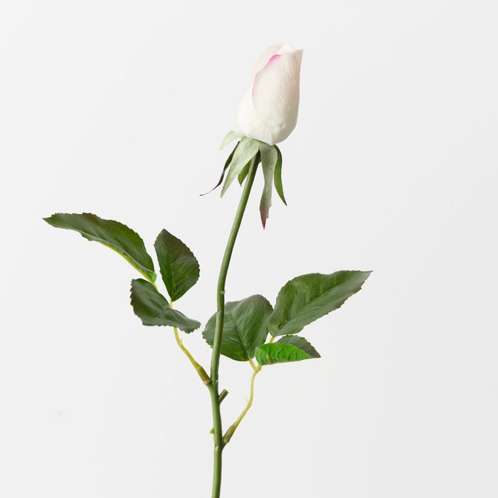 Artificial Everly Rosebud 44cm Cream Pink - Pack of 24 - FLORA DESIGNS