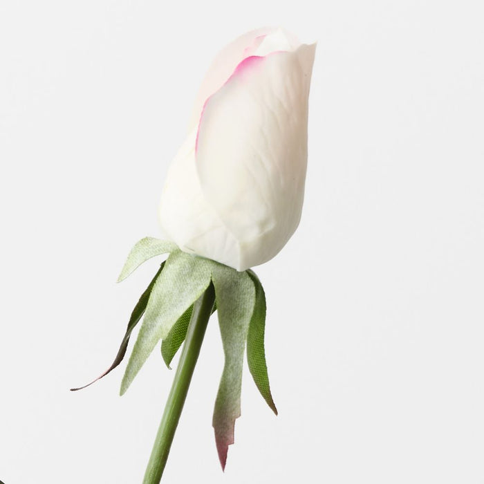 Artificial Everly Rosebud 44cm Cream Pink - Pack of 24 - FLORA DESIGNS